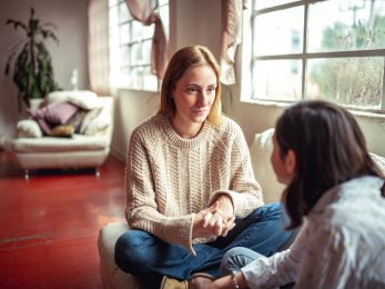 Mother and daughter having a talk. COmmercial Solutions for BioPharma